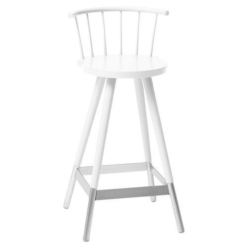 White Tupp Barstool by Storängen Design for sale at Pamono