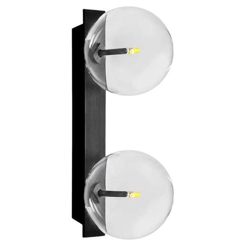 Double light sale wall sconce black