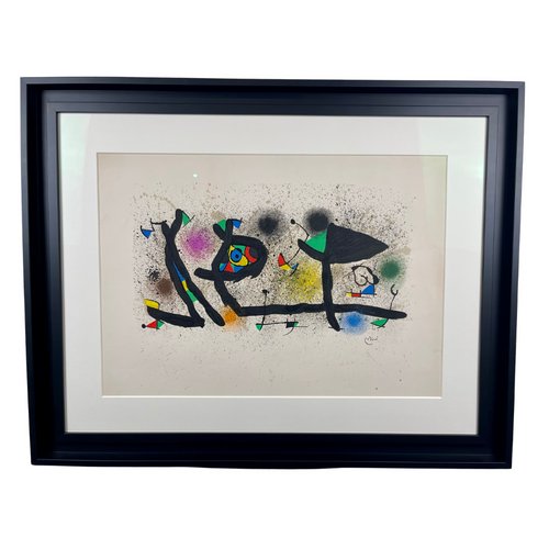 Joan Miró, Miró Sculptures, 1974, Lithograph, Framed for sale at Pamono