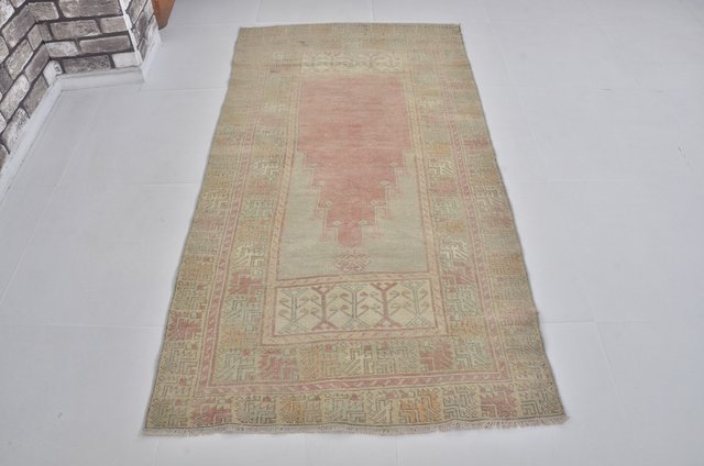 Faded Turkish Rug, 1960s for sale at Pamono