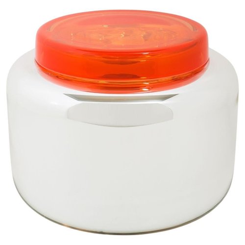 Container Low Silver Poppy Red Vase from Pulpo for sale at Pamono