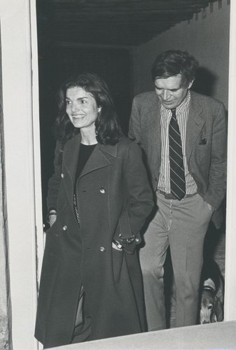 Jackie Kennedy, Black and White Photograph, 1975 for sale at Pamono