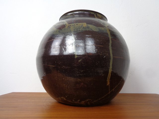 Large Danish Studio Ceramic Jug or Vase, 1960s for sale at  display picture 1