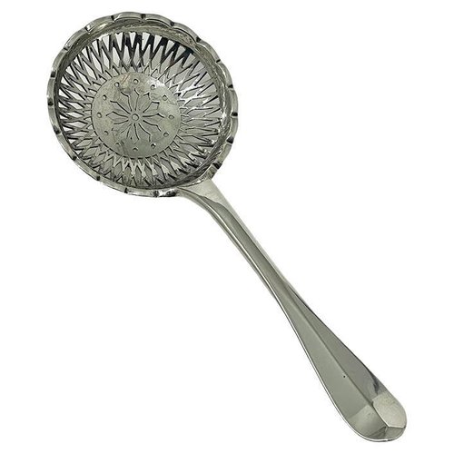 Dutch Silver Sugar Sifter Serving Spoon by Th.H. Saakes, 1918 for