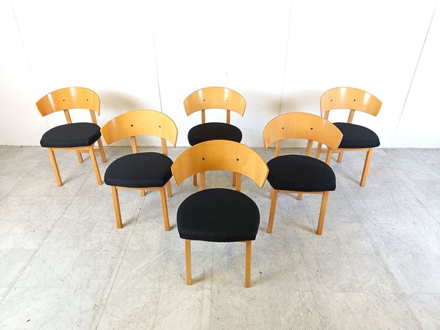 Vintage Ikea Dining Chairs by Niels Gammelgaard, 1990s, Set of