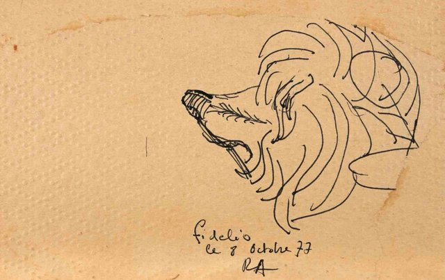 Reynold Arnould, Fidelio, 1977, Drawing for sale at Pamono