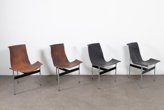 T Chairs by William Katavolos 1970s Set of 4 for sale at Pamono