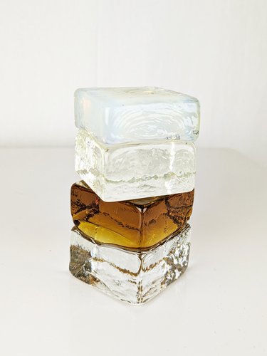 2 Transparente Würfel Als Briefbeschwerer - Stabile Gewichte Für Büro & Näharbeiten