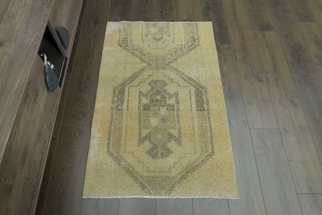 Vintage Turkish Orange Wool Rug, 1960s for sale at Pamono