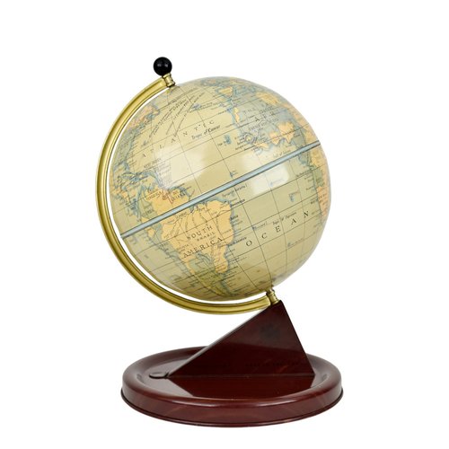 Globe terrestre Taride vintage en tôle années 1960