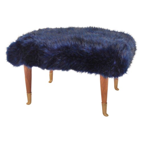 Fur footstool new arrivals