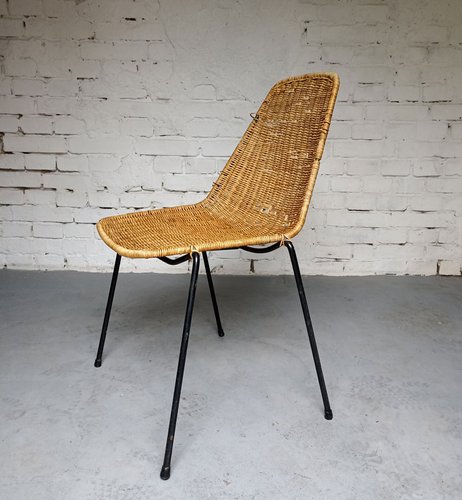 Italian Basket Chair by Gian Franco Legler for sale at Pamono