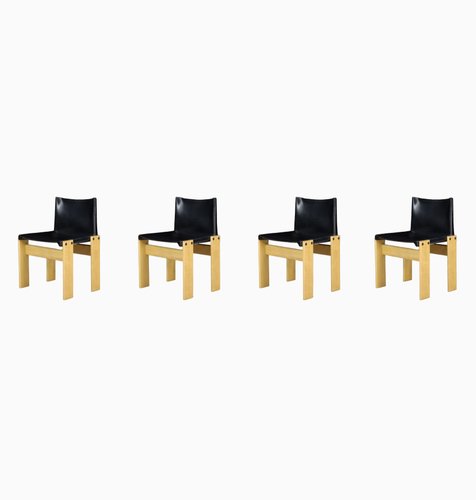East West Furniture Set Sala Da Pranzo 3 Pezzi – Tavolo Rotondo E 2 Sedie In Pelle Nera, Legno Massello