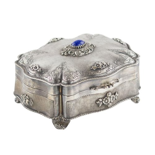Vintage Italian Silver Jewelry Box for sale at Pamono Vintage Italian Silver Jewelry Box for sale at Pamono