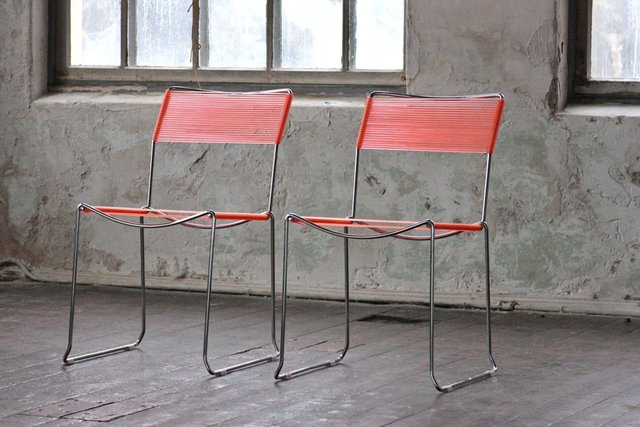 Set of Spaghetti Chairs by Giandomenico Belotti for sale at Pamono
