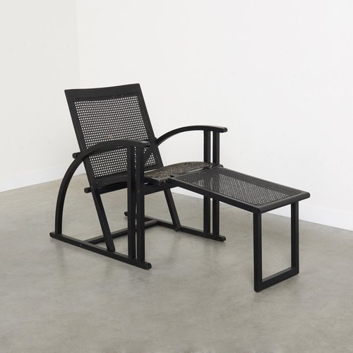 PASCAL MOURGUE (NÉ EN 1943) , FAUTEUIL 'LUNE D'ARGENT', LE MODÈLE CRÉÉ EN 1986