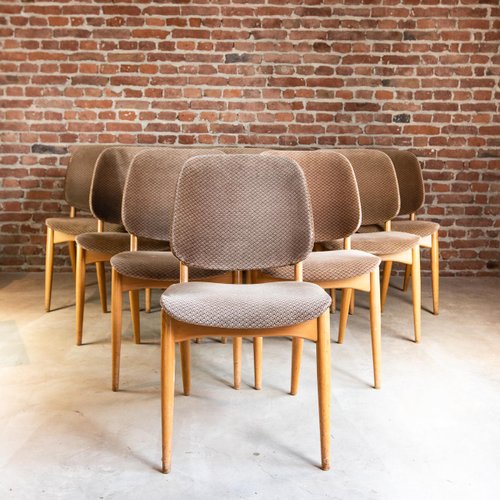 Danish Dining Chairs, 1970s, Set of 10 for sale at Pamono