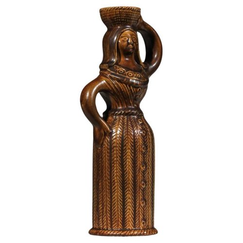 Bougeoir à Main Passe Couloir Antique French Candlestick Saint Clément