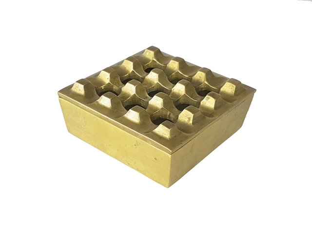 Brass Ashtray Ultima 9 Series by Bäckström & Ljungberg for Diverse