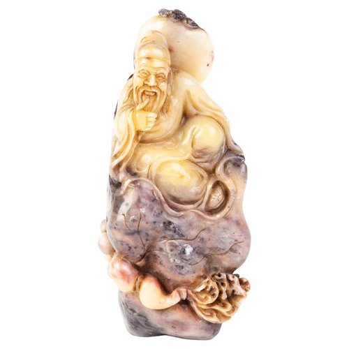 Pierre De Rêve Chinoise Ancienne - Période Qing (19ème Siècle Ou Avant) - Sculpture En Marbre - Dimensions 20x15 Cm