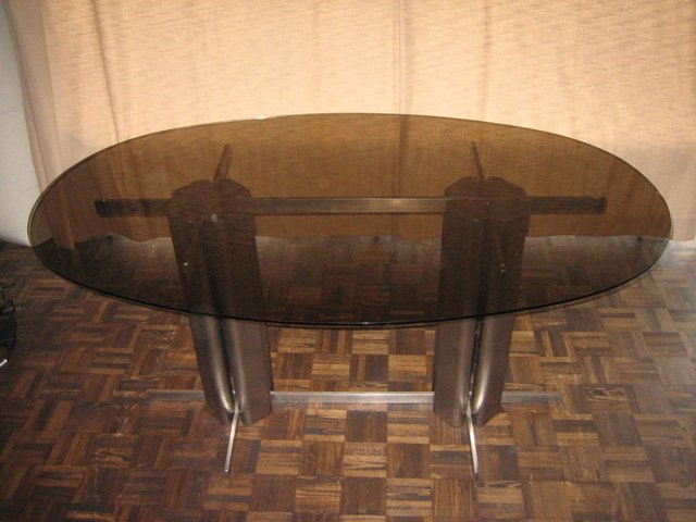 Retro glass dining table new arrivals