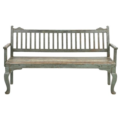 Vintage Blonde Teak Bench