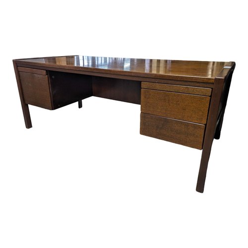 Large Scandinavian Desk in Solid Walnut