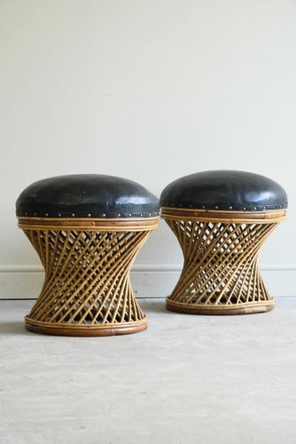 Vintage cane sale stool