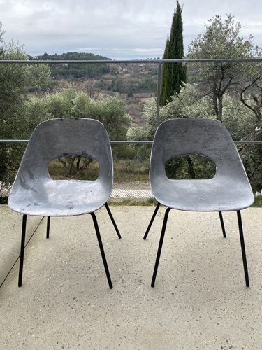 Set of Tulip Chairs by Pierre Guariche, 1950s for sale at Pamono
