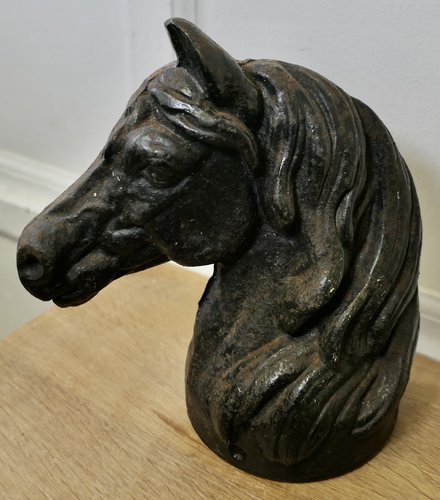 Nuobesty 2 Ganci A Muro In Ghisa Vintage A Forma Di Testa Di Cavallo – Porta Abiti, Cappelli E Chiavi – Decorazione Western Per Casa