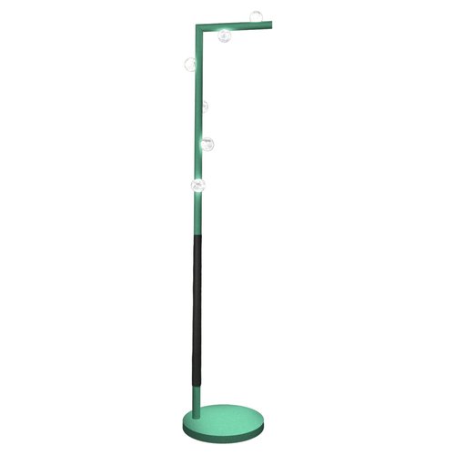 Demetra Freedom Floor Lamp in Green Metal by Alabastro Italiano