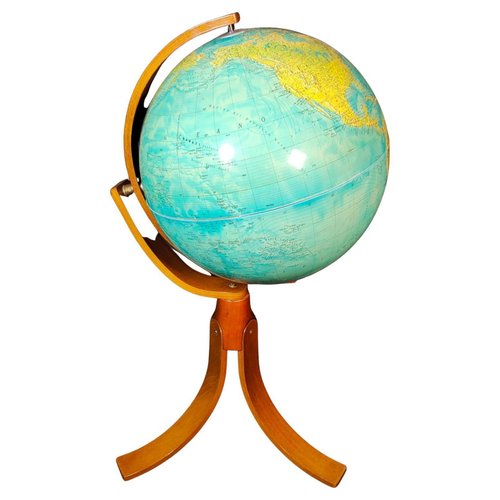 Vintage Globus aus Holz & Kunststoff bei Pamono kaufen