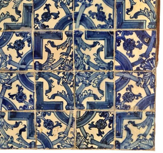 Piastrelle portoghesi decorate tradizionali azulejos Modello vintage per il design tessile Mosaico maioliche | Vettore Premium