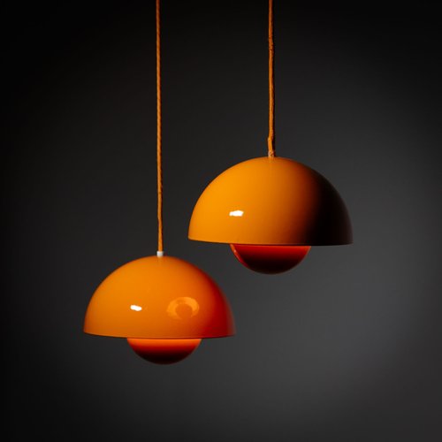 Flowerpot Hanging Lamps by Verner Panton for Louis Poulsen Flowerpot Hanging Lamps by Verner Panton for Louis Poulsen