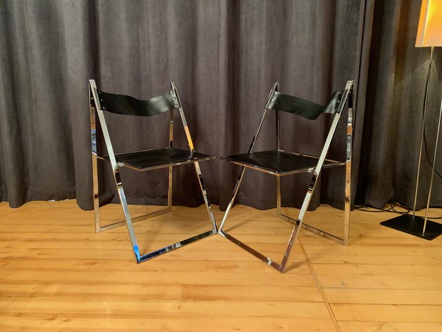 Chaises Elios attribuées à Fontoni & Geraci, Italie, 1960s, Set de