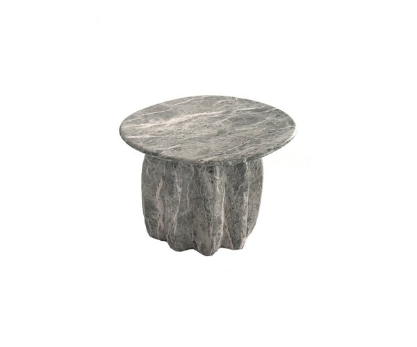 Decor Therapie Akzenttisch Halbrund | Antik-Marineblau, Mit Ablage | Platzsparend, Für Wohnzimmer, Flur, Schlafzimmer