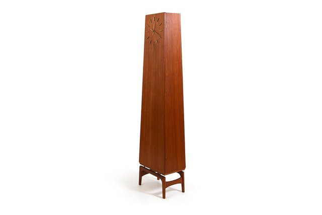 セラミックアーツスタジオ　50s ミッドセンチュリー　オブジェ　ビンテージ grandfather-clock-in-teak-by-