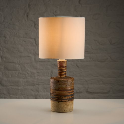Stoneware Table Lamp by Tue Poulsen, Denmark, 1960s for sale at Pamono