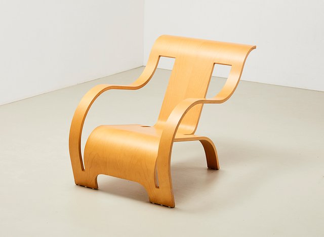 Gerald Summers Plywood Lounge Chair Italy 1998