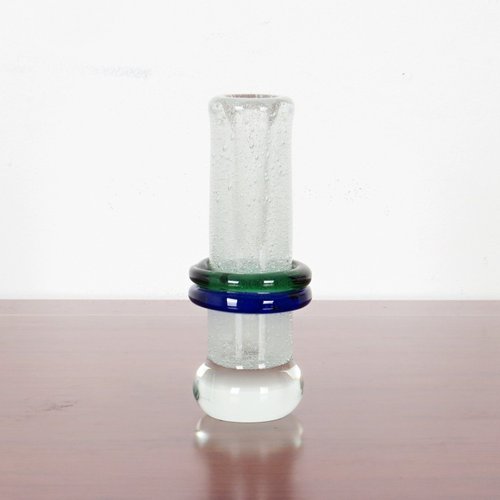Vase En Verre Vintage - Hauteur 26 Cm, Occasion En Bon état