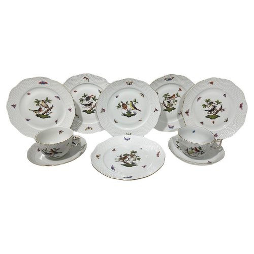 食器 Herend Zodiac Plate 2024 Herend 180th Anniversary Edition: Zodiac Miniature Plate Set