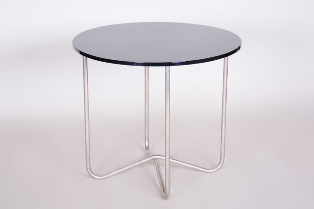 Functionalism Round Table in Chrome attributed to Hynek Gottwald, Czech ...