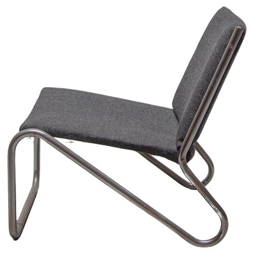 Vintage Chrome Tubular Steel Lounge Chairs, 1964, Set of 6
