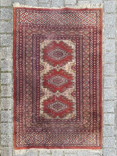 Vintage Pakistani Turkmen Style Rug, 1980s for sale at Pamono