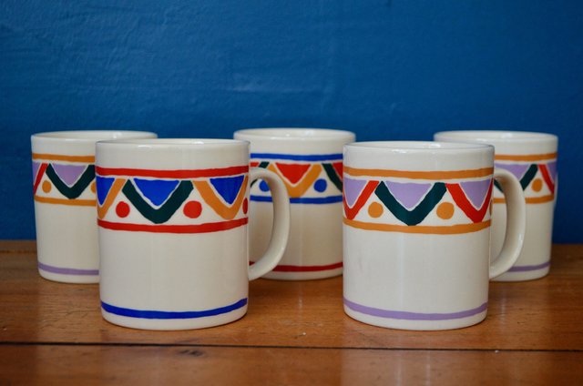 16 oz red monogram signature coffee mugs not tapered Custom 16 oz. Ceramic Bistro LazerMug main image 0