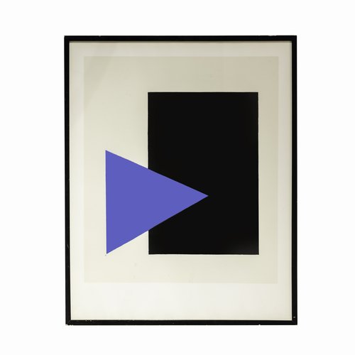 Kazimir Malevich, Blue Triangle and Black Square, 1980s, Silk-Screen ...