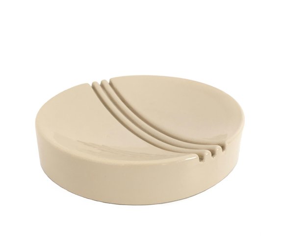 Vintage Round White Ceramic Catch All by Giancarlo Gabbianelli, 1960s