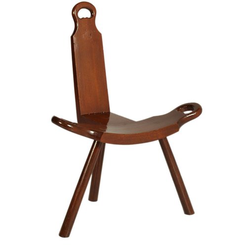 Sgabello da montagna tirolese in quercia, anni '50 in vendita su