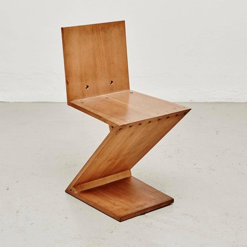 Zig Zag Chair By Gerrit Rietveld For Metz Co 1968 For Sale At