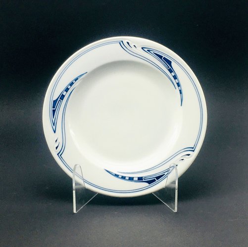Early 20th Century Art Nouveau Meissen Porcelain Plate by Henry